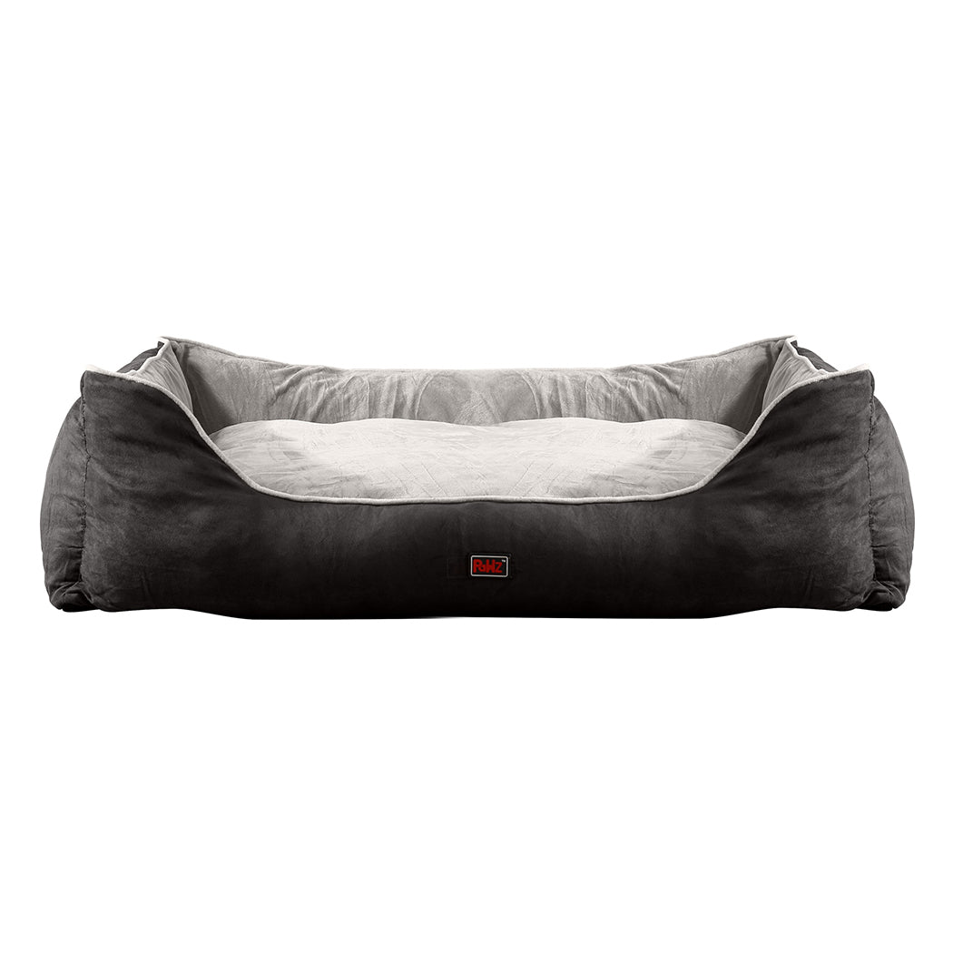 Pet Bed Mattress Dog Cat Pad Mat Puppy Cushion Soft Warm Washable M Grey
