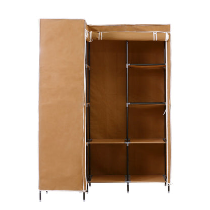 Portable Wardrobe Clothes Closet Storage Cabinet Organizer With Shelves