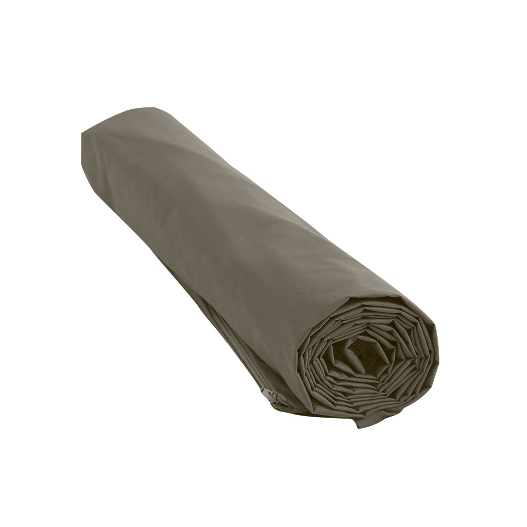 Weighted Blanket 10KG Heavy Gravity Deep Relax Adults Cotton Cover Brown