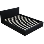 Bed Frame Gas Lift Premium Leather Base Mattress Storage Queen Size Black