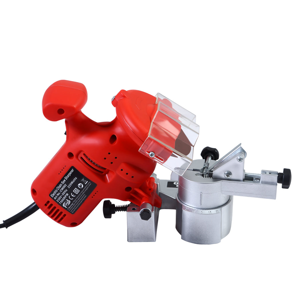 220W Chainsaw Sharpener Bench Mount Electric Grinder Grinding Tools