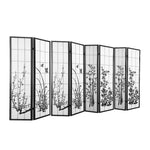 8 Panel Room Divider Privacy Screen Wood Timber Bed Wider Foldable Stand