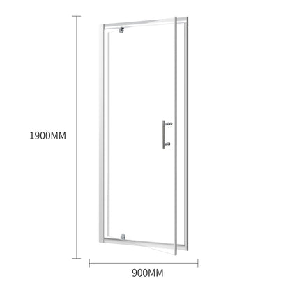 Bath Shower Enclosure Screen Seal Strip Glass Shower Door 900x1900mm