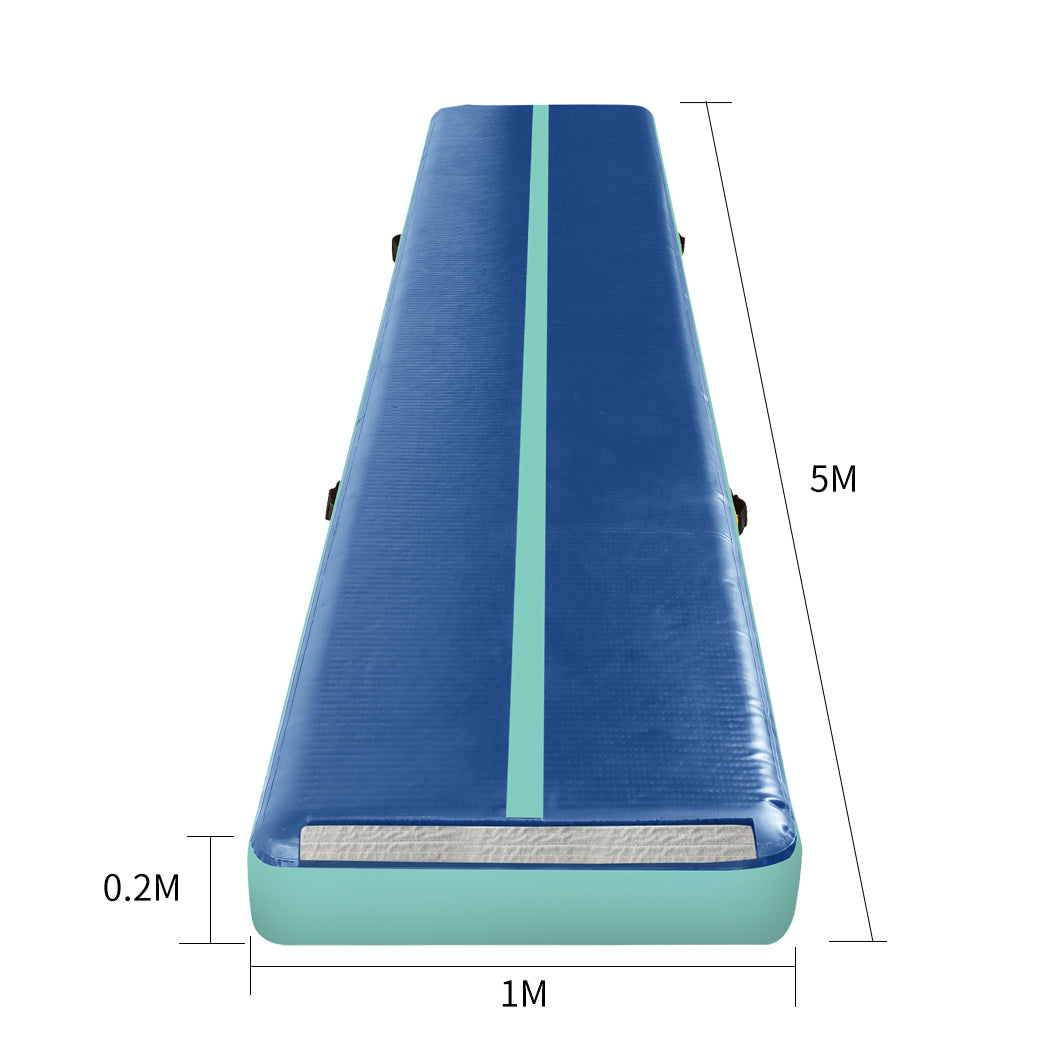 5x1M Air Track Inflatable Mat Electric Air Pump Gymnastics