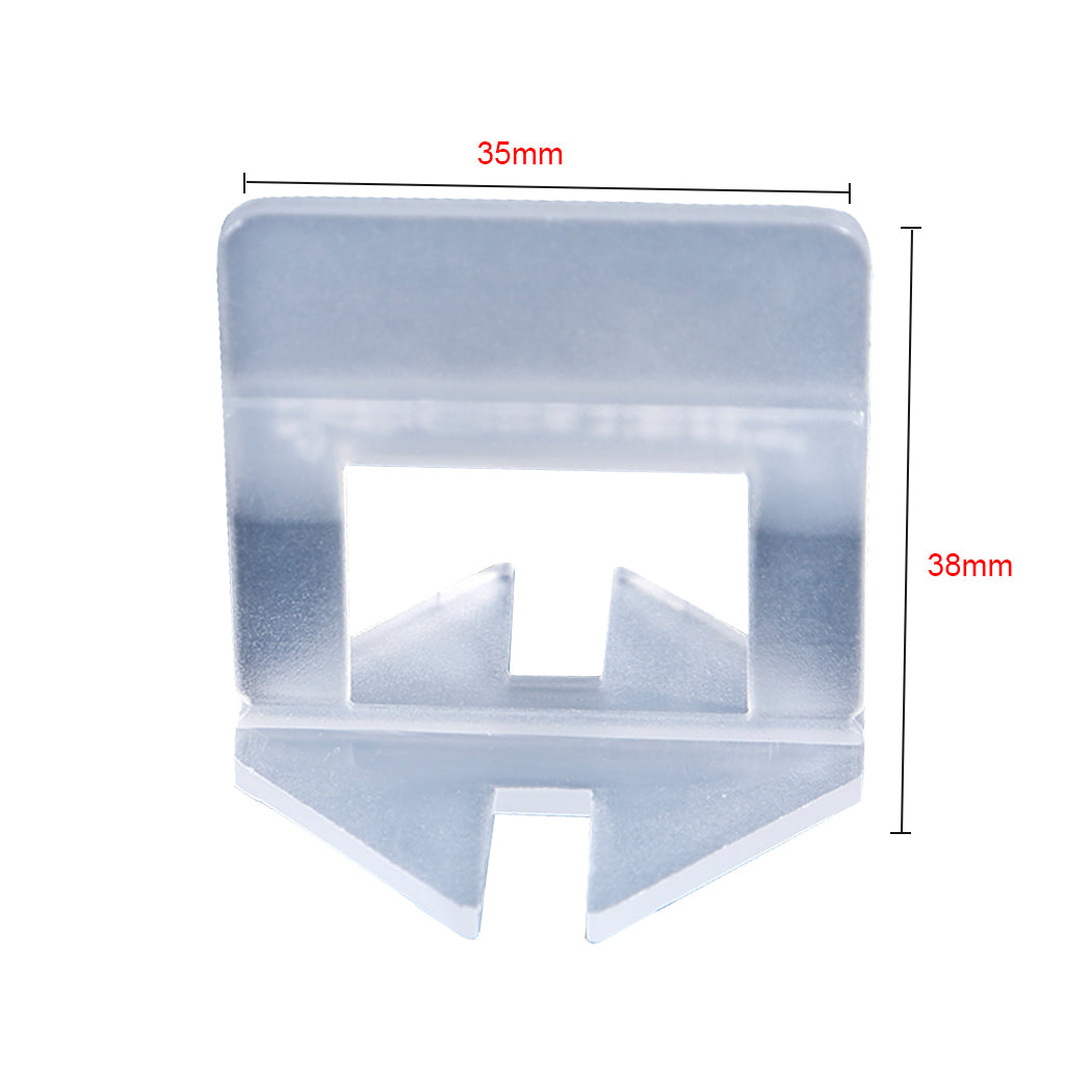 600x 3MM Tile Leveling System Clips Levelling Spacer Tiling Tool Floor Wall