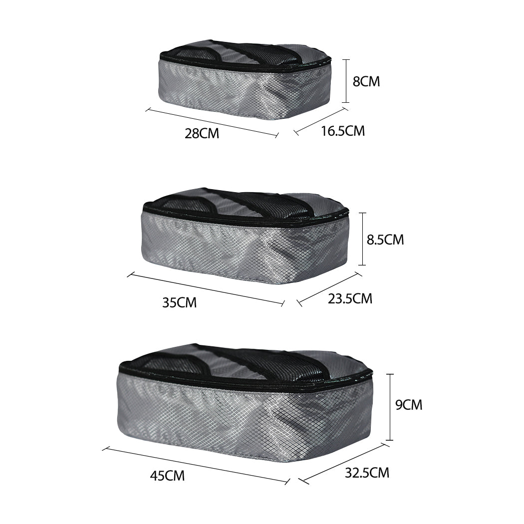 6 Pcs Travel Cubes Storage Toiletry Bag Luggage Organizer