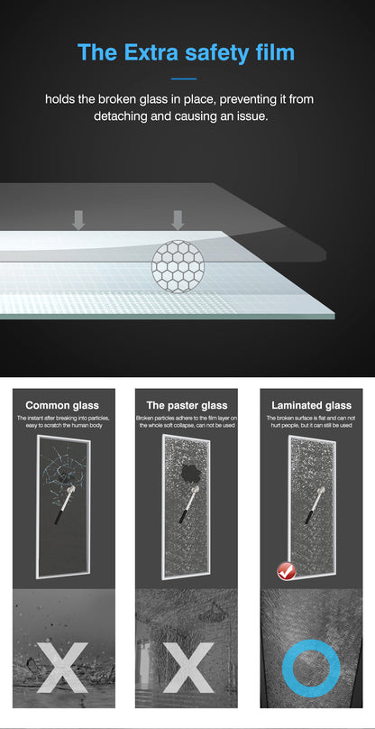 Bath Shower Enclosure Screen Seal Strip Glass Shower Door 1200x1900mm