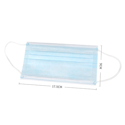 50pcs Disposable Mask Face Masks Filter Anti PM2.5 Dust Respirator 3 Layers