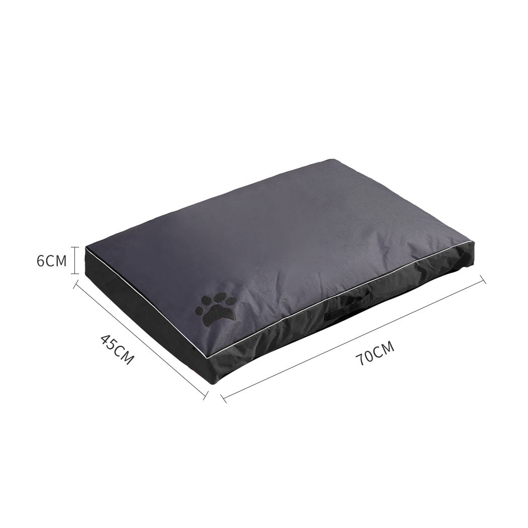 Pet Bed Mattress Dog Cat Pad Mat Summer Winter Cushion Pillow Size M Black