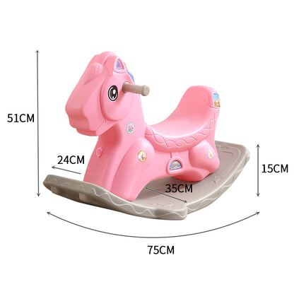 Ride on Horse Kids Play Toy Pink