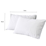 Pillow Protector Pillowcase Cases Cover Bamboo Fabric Soft Waterproof x2
