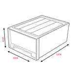 2x Plastic Drawer Shoes Boxes