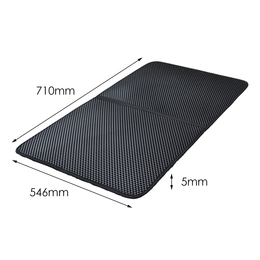 Large Waterproof Double Layer Cat Litter Mat Trapper Foldable Pad Pet Rug Pads