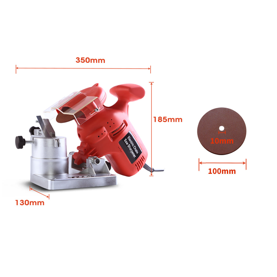 220W Chainsaw Sharpener Bench Mount Electric Grinder Grinding Tools