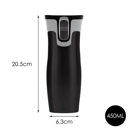 473ml 16OZ Thermal Coffee Hot Water Travel Mug Drink Bottle Flask Autoseal Black
