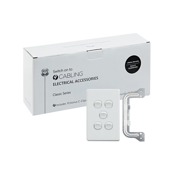 Classic 5 Gang Switch-10 Pack with 10 FREE C-Clips