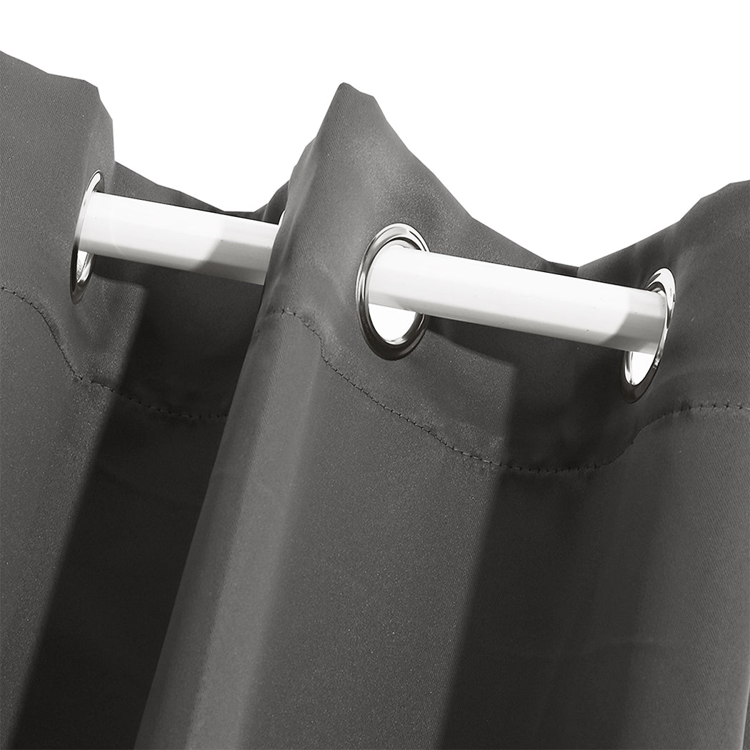 Blockout Curtain Blackout Curtains Eyelet Room 102x241cm Charcoal
