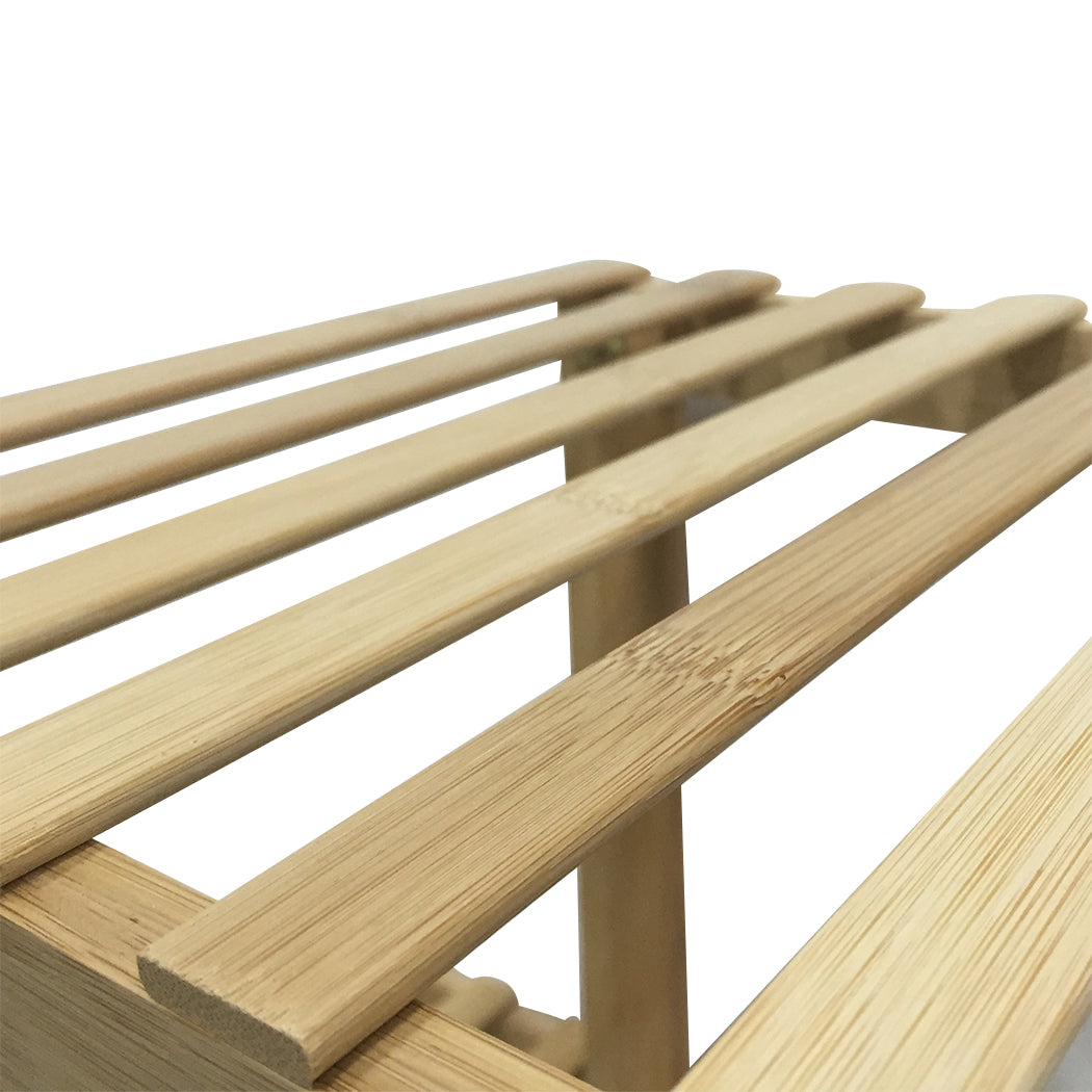 5 Tiers Premium Bamboo Wooden Plant Stand In/outdoor Garden Planter Flower shelf
