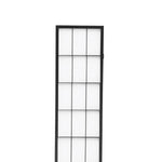 4 Panel Free Standing Foldable  Room Divider Privacy Screen Black Frame