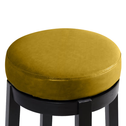 2x 75cm Swivel Bar Stool Kitchen Stool Wood Barstool Dining Chair Citrine