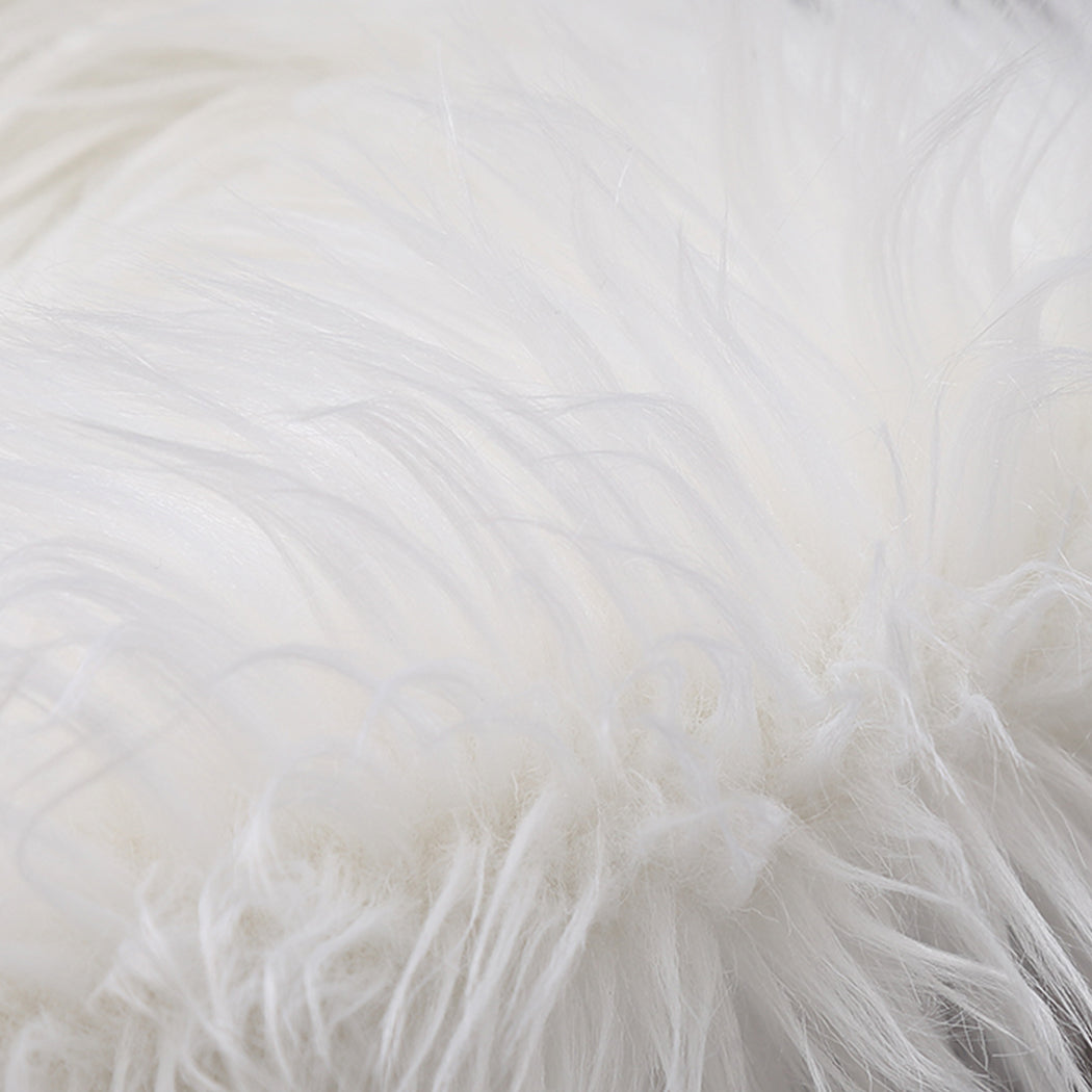 Floor Rugs Sheepskin Shaggy Rug Area Carpet Bedroom Living Room Mat 160X230 White