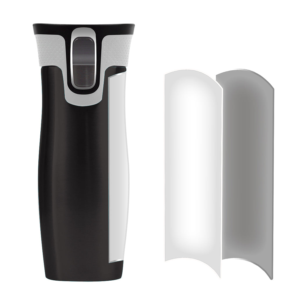 473ml 16OZ Thermal Coffee Hot Water Travel Mug Drink Bottle Flask Autoseal Black