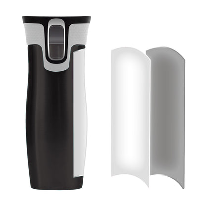473ml 16OZ Thermal Coffee Hot Water Travel Mug Drink Bottle Flask Autoseal Black