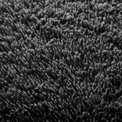 Designer Soft Shag Shaggy Floor Confetti Rug Carpet Home Decor 80x120cm Black