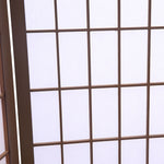 3 Panel Room Divider Screen Door Stand Privacy Fringe Wood Fold Grey