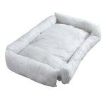 Pet Bed Mattress Dog Cat Pad Mat Puppy Cushion Soft Warm Washable M Grey