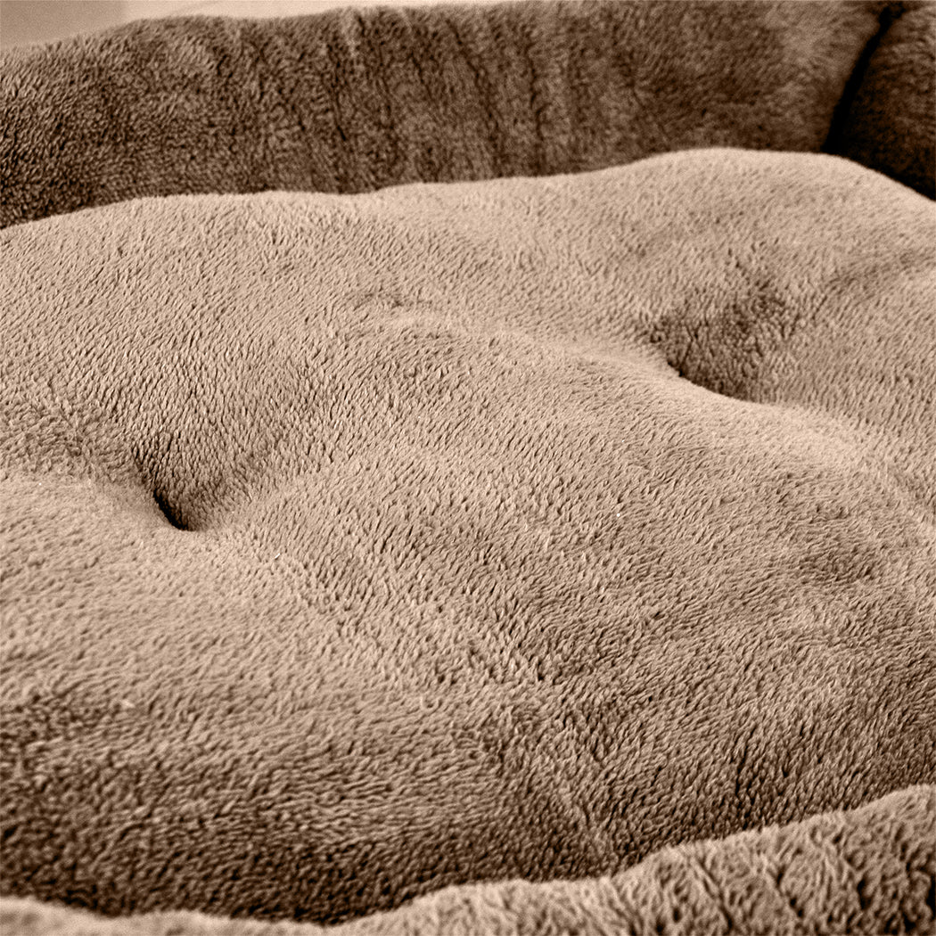 Pet Bed Mattress Dog Cat Pad Mat Cushion Soft Winter Warm Large Cream