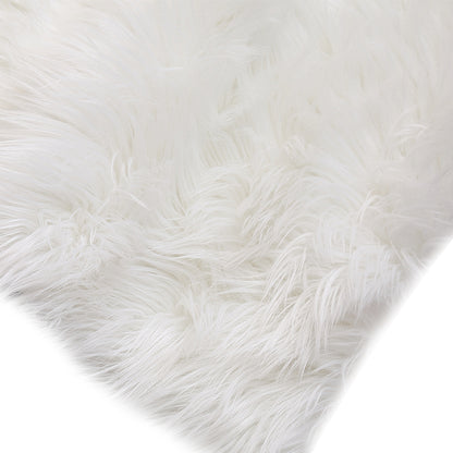 Floor Rugs Sheepskin Shaggy Rug Area Carpet Bedroom Living Room Mat 60X120 White