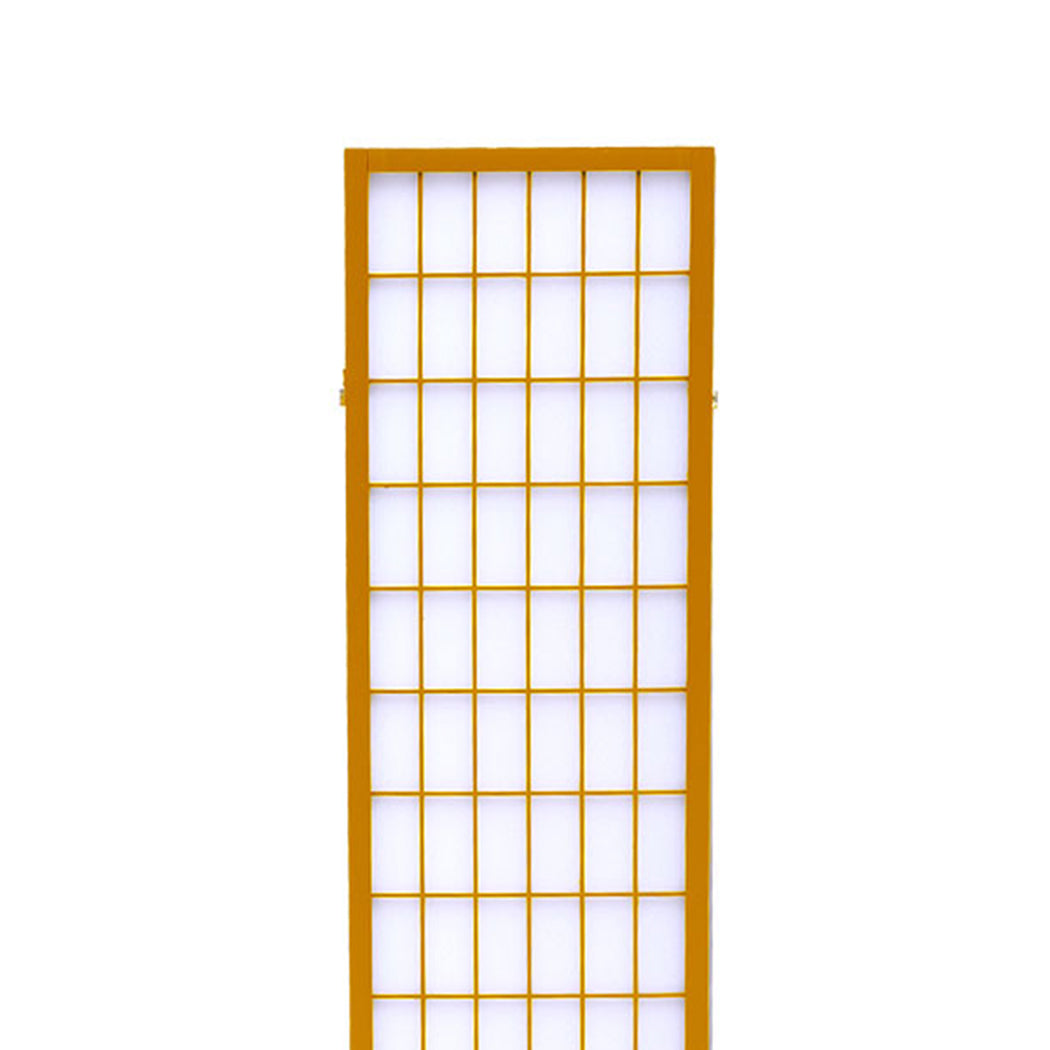 8 Panel Free Standing Foldable  Room Divider Privacy Screen Wood Frame