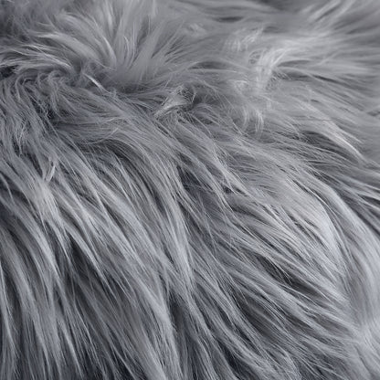 Floor Rugs Sheepskin Shaggy Rug Carpet Bedroom Living Room Mat 60X120 Dark Grey
