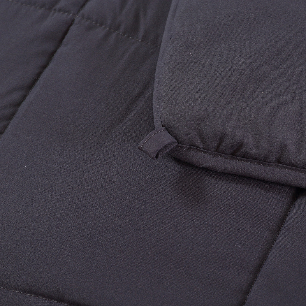 11KG Weighted Blanket Promote Deep Sleep Anti Anxiety Double Dark Grey