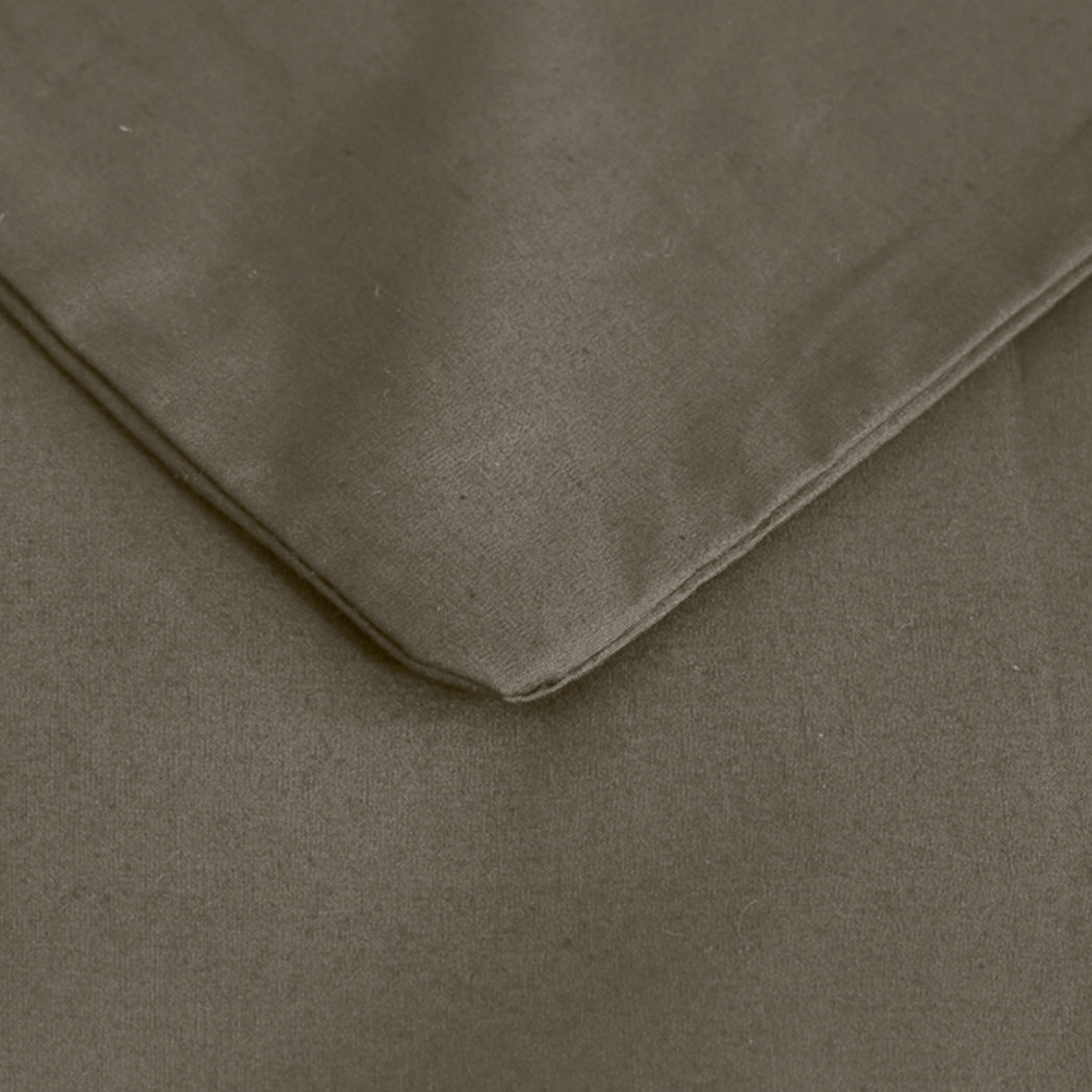 Weighted Blanket 10KG Heavy Gravity Deep Relax Adults Cotton Cover Brown