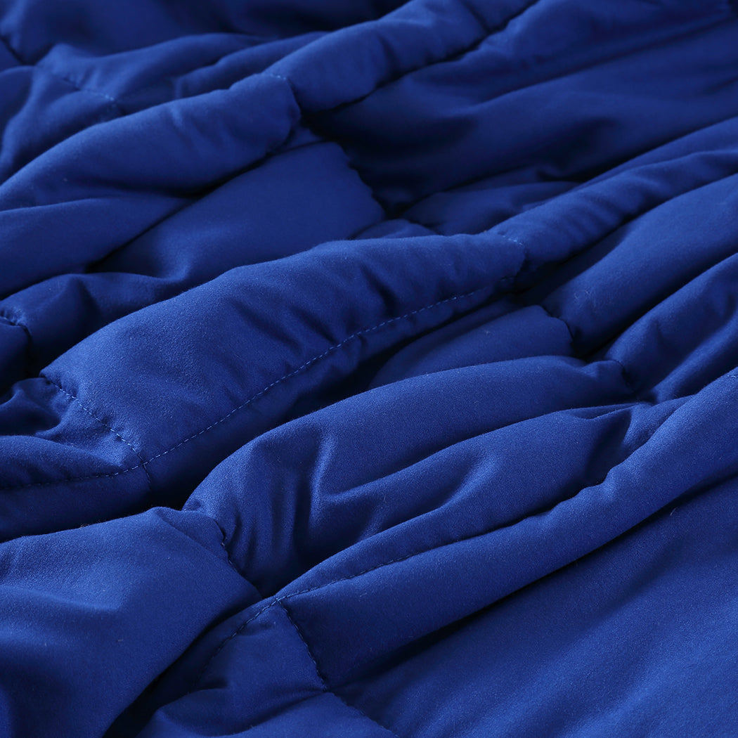 comfortable 7KG Weighted Blanket Double Navy