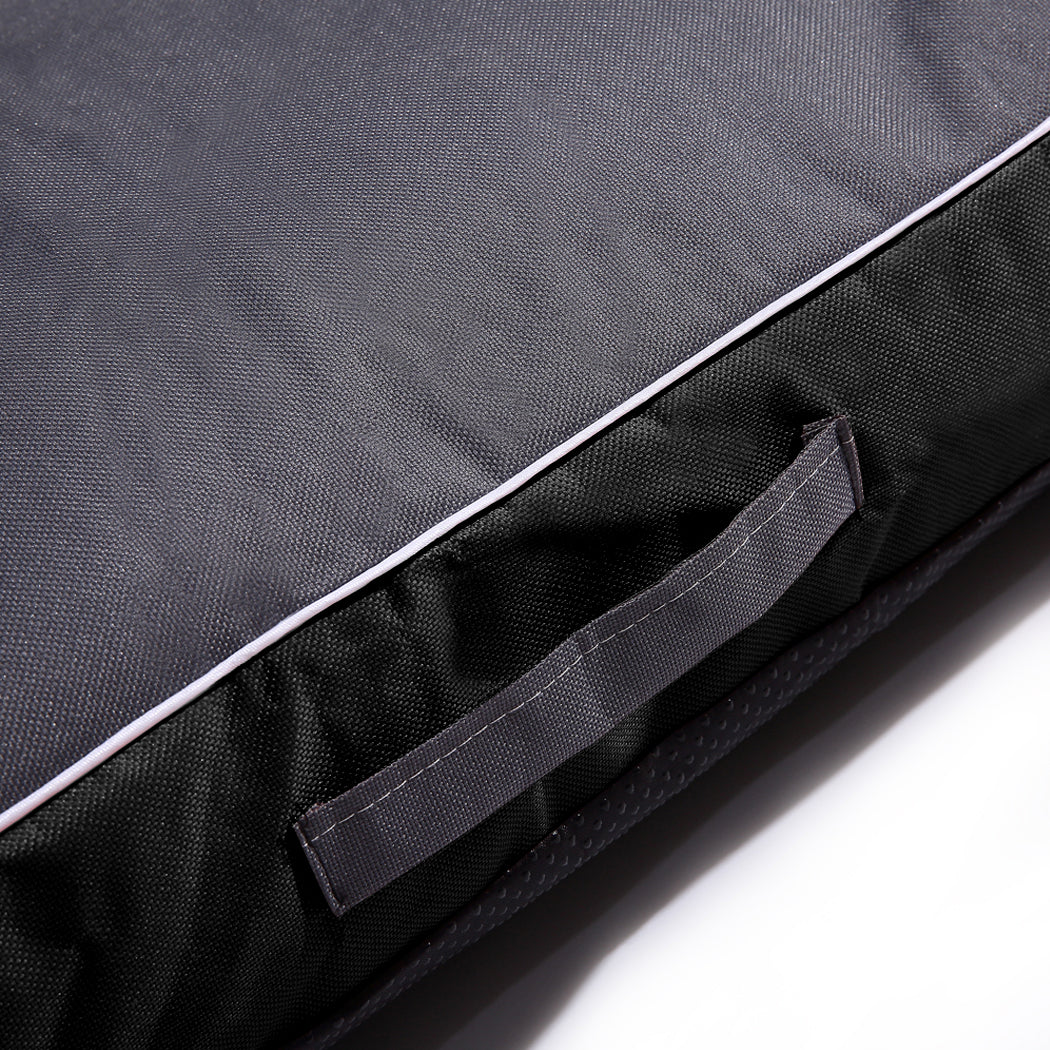 Pet Bed Mattress Dog Cat Pad Mat Summer Winter Cushion Pillow Size M Black