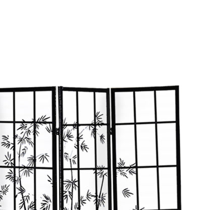 8 Panel Free Standing Foldable  Room Divider Privacy Screen Bamboo Print