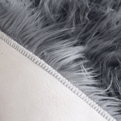 Floor Rugs Sheepskin Shaggy Rug Carpet Bedroom Living Room Mat 60X120 Dark Grey