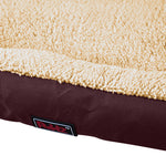 Pet Bed Mattress Dog Cat Pad Mat Cushion Soft Winter Warm Large Brown