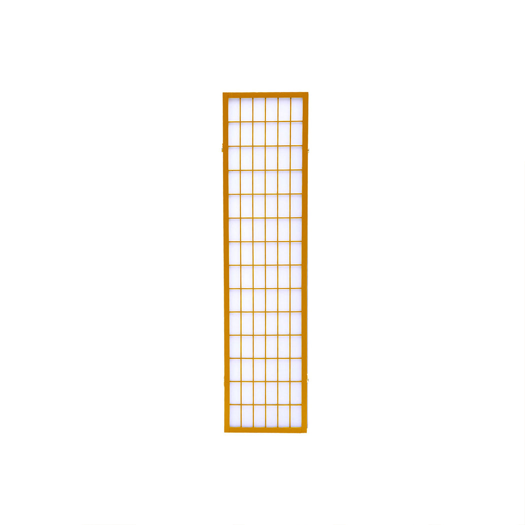 4 Panel Free Standing Foldable  Room Divider Privacy Screen Wood Frame