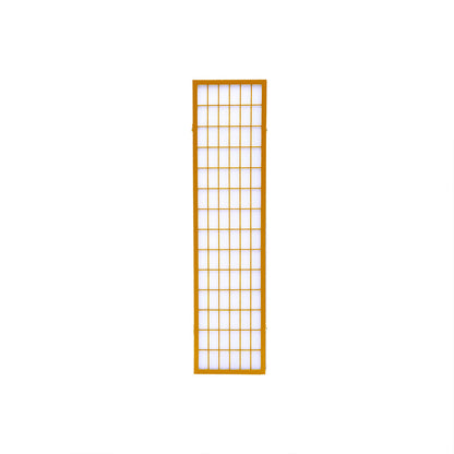 4 Panel Free Standing Foldable  Room Divider Privacy Screen Wood Frame