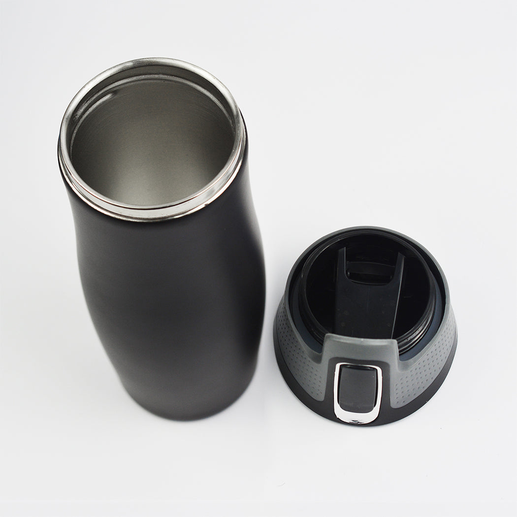 473ml 16OZ Thermal Coffee Hot Water Travel Mug Drink Bottle Flask Autoseal Black