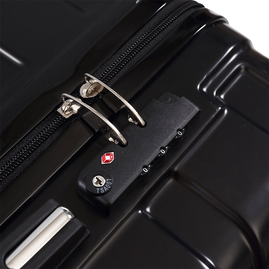 Navy Blue 3 Pcs ABS PC Luggage Set