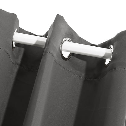 Blockout Curtain Blackout Curtains Eyelet Room 102x160cm Charcoal