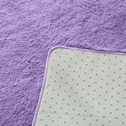 Designer Soft Shag Shaggy Floor Confetti Rug Carpet Home Decor 120x160cm Purple