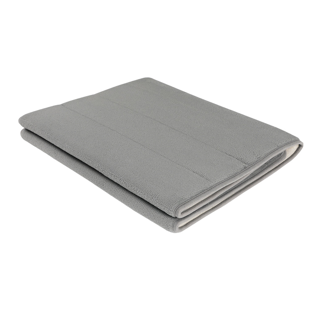 Anti Slip Bathroom Carpet Grey
