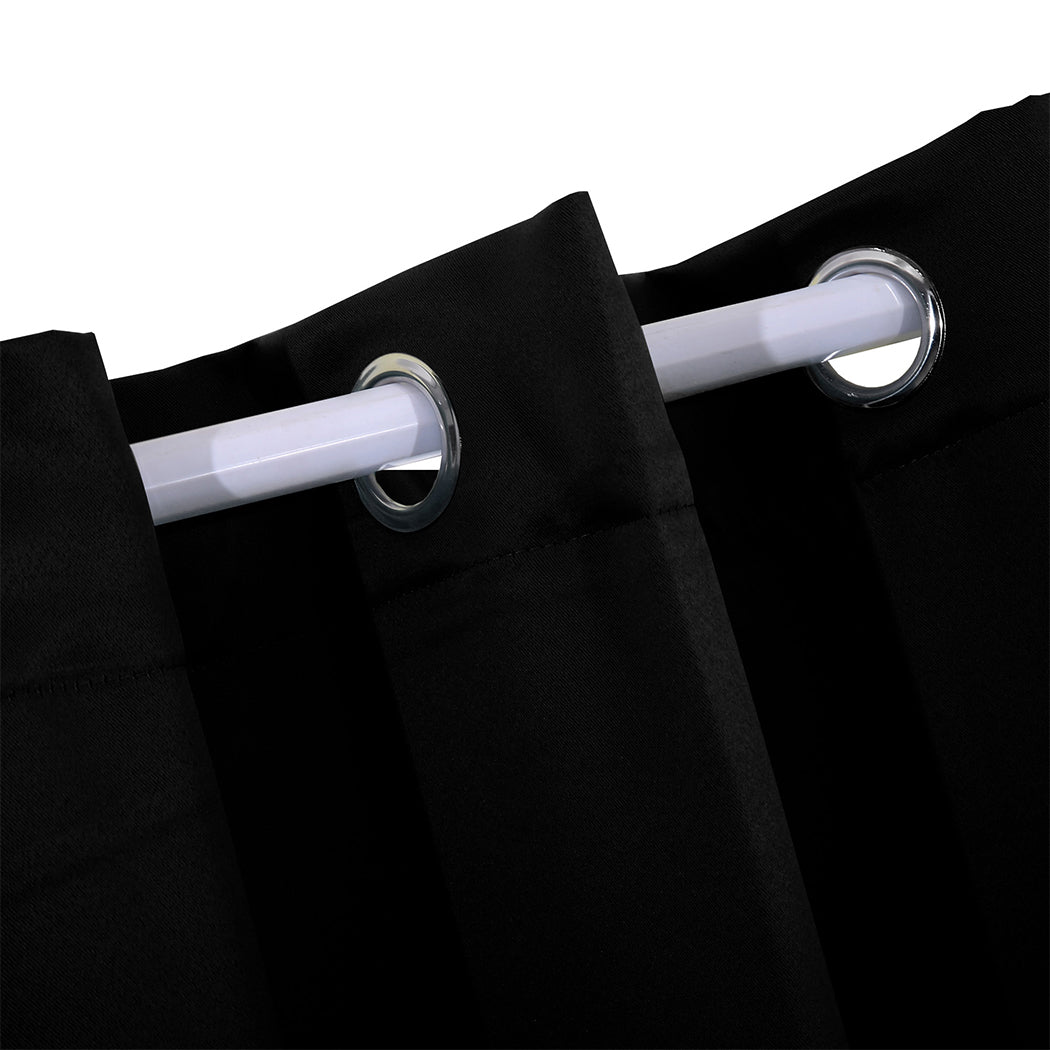Blockout Curtain Blackout Curtains Eyelet Room 102x160cm Black
