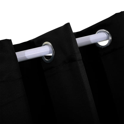 Blockout Curtain Blackout Curtains Eyelet Room 102x160cm Black